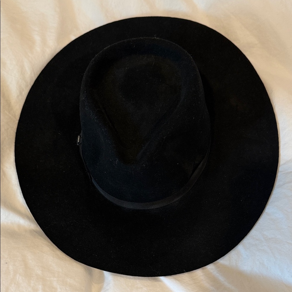 Classic Black Wide-Brim Hat